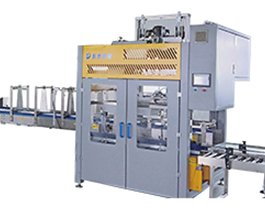 塑料桶自動(dòng)裝箱機(jī)，機(jī)油防凍液20升大桶人工裝箱太累了！